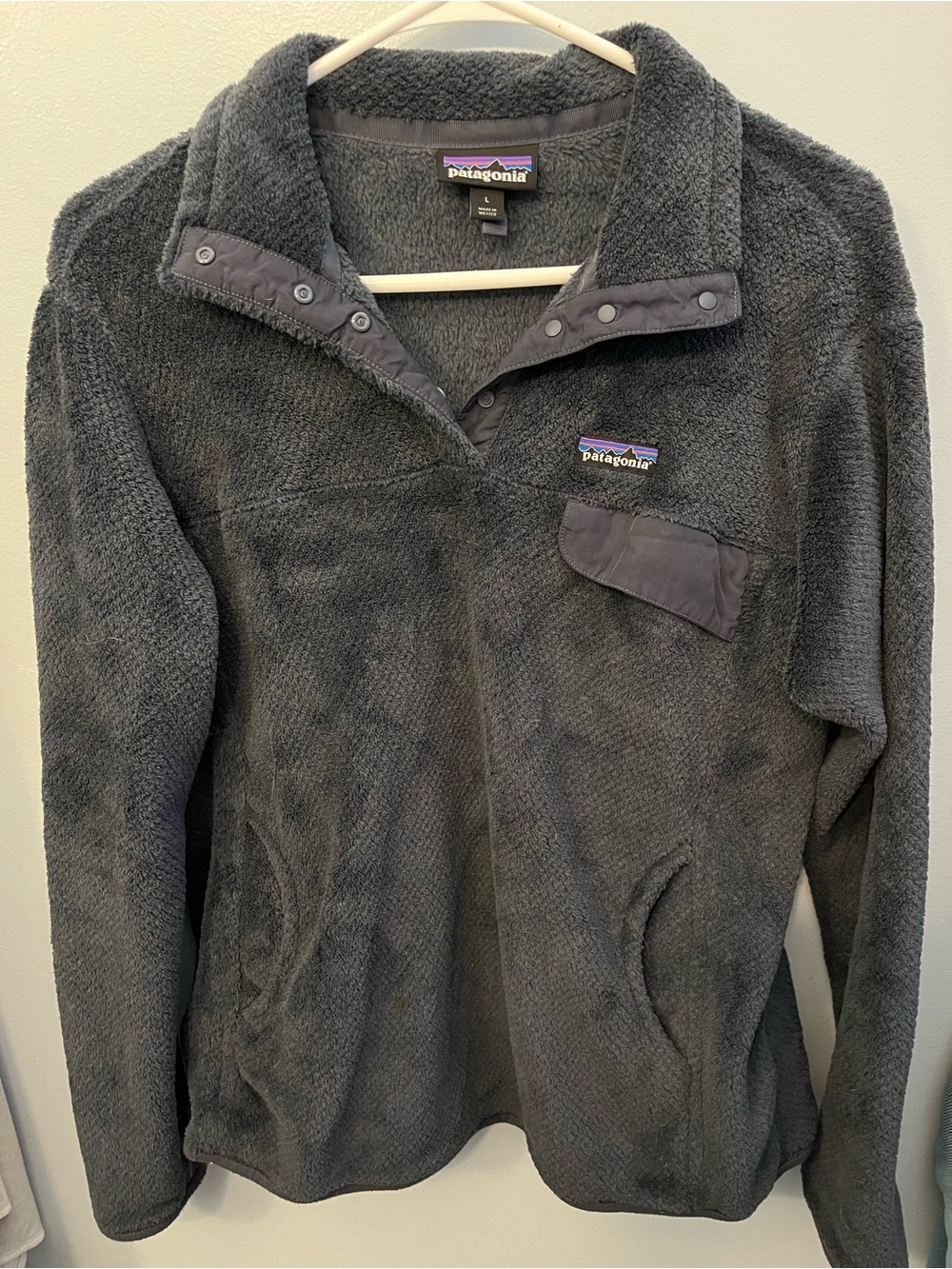 Patagonia Women's Dark navy blue Synchilla Snap-T Fleece Pullover